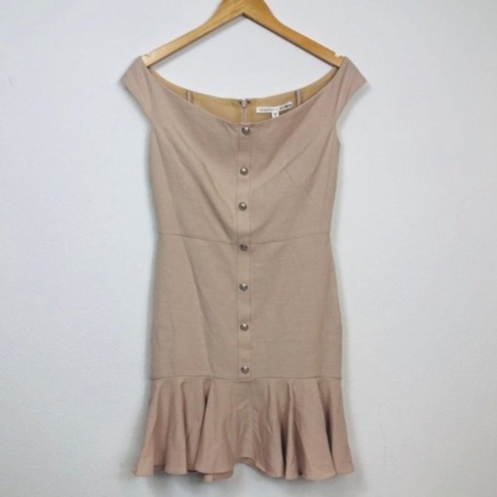 VERONICA BEARD Winnie Off Shoulder Flounce Dress - Picture 2 of 8